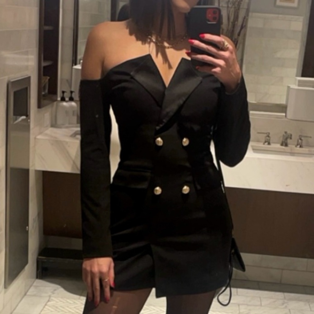 Elegant Black Off-Shoulder Dress